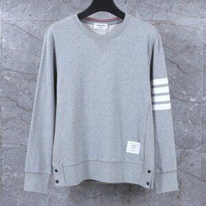 Gray With Stripes Blazers By Thom Browne